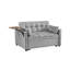 Lit moderne en velours gris avec pieds et coussins rembourrés de mousse convertibles: transformez votre espace en toute simplicité