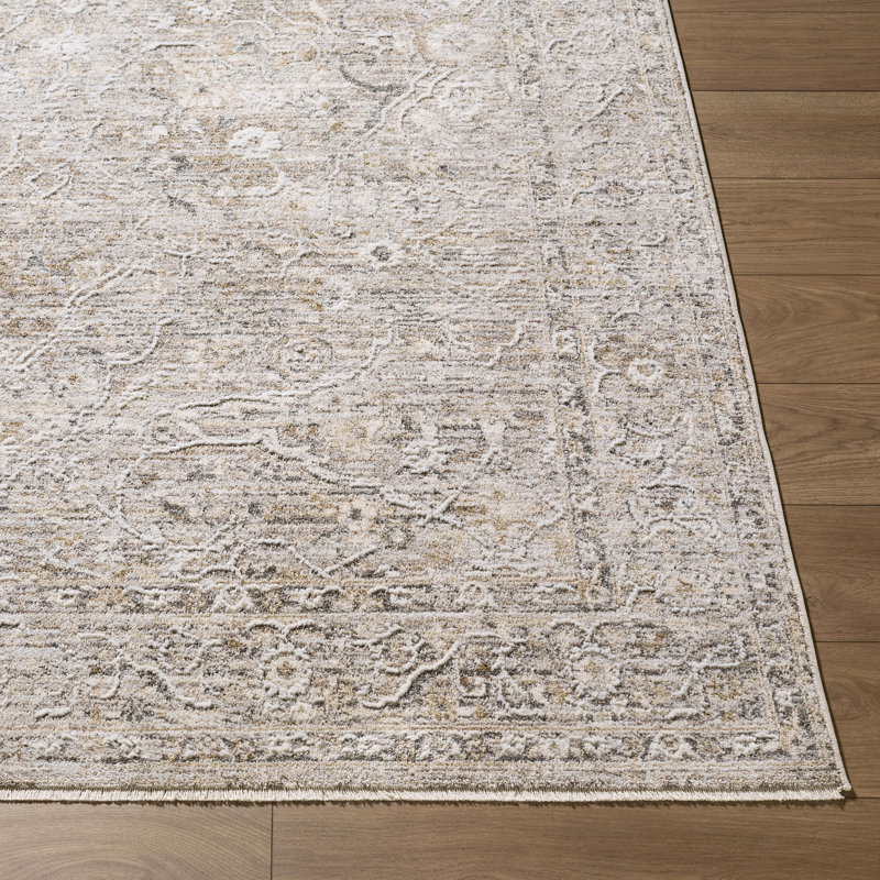 Brynner Machine Woven Rug, Rectangle 7'10" x 10'2", Blue/Black/Beige/Gray/Cream