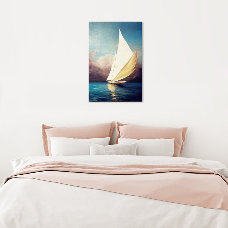 Voile dorée - Impression sur toile, Toile tendue, H 24 po x l 16 po x P 1,5 po