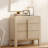 Adora 31.5" Large End Table With Storage And Curved Profile Design, Mid Century Modern Wooden Nightstand With Drawer For Bedroom, Living Room, Office-947305239-970363960