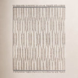 Keoka Geometric Hand-Knotted Wool Beige/Ivory Area Rug