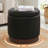 Round Ottoman With Storage, 360° Rotatable Stool, Hidden Storage Ottoman For Living Room-1890684483