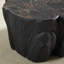 Table basse 48,62 pouces de forme unique Table basse robuste en fibre de verre pour le salon sans assemblage-2071766883