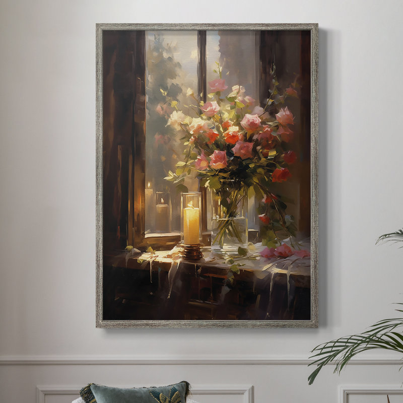 Reproduction encadrée FLORAL Series DCCLXII - bois massif, H 11 po x l 9 po