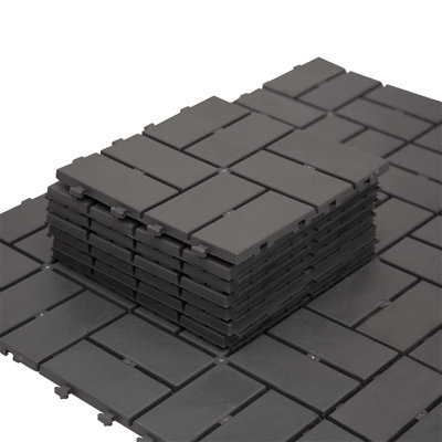 Easy-install Plastic Deck Tiles For Modern Outdoor Floors, Ideal For Balcony And Patio
