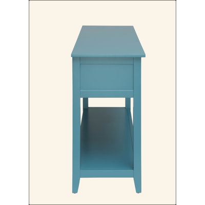 Versatile Wooden Console Table With Multiple Storage Options And Sturdy Construction