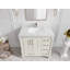 Meuble-lavabo simple 36 po avec comptoir en quartz Aberdeen-101128725