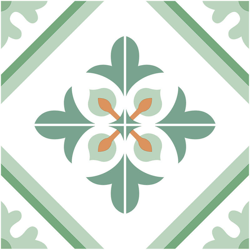 24 In. X 120 In. 4 Mil Green Peel & Stick Vinyl Sheet Flooring, Cut To Length, 5 Pattered Self Adhesive Flooring Roll