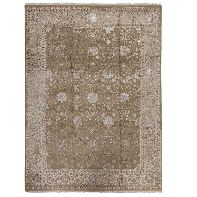 Oriental Area Rug in Gold