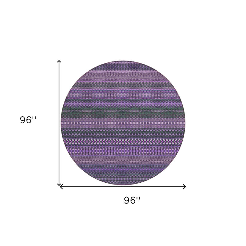 Tapis d'intérieur rond 8 po