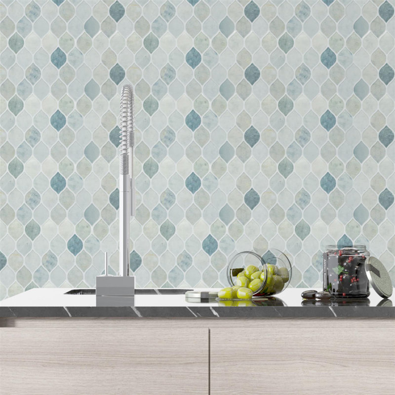 6.1'' W x 12'' L PVC Peel and Stick Mosaic Tile