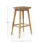 Tabouret de bar en bois massif