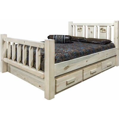 Tustin Solid Wood Low Profile Storage Platform Bed -  Loon Peak®, EE80BD9C49A448238C0D780E843101C2