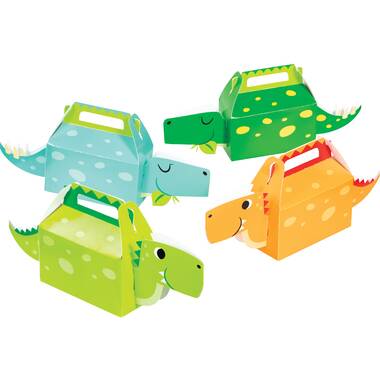 Creative Converting Boy Dinosaur Favor Boxes, 12 ct