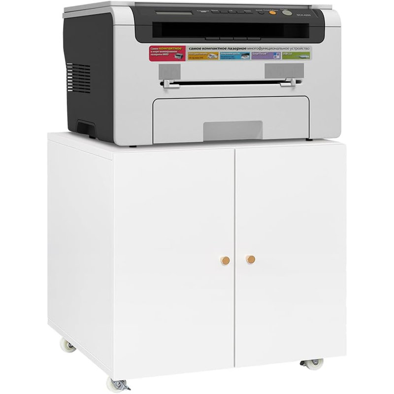 60cm H x 60cm W Printer Stand, White