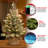 Flocked Fir Tree with LED Lights-1334224385