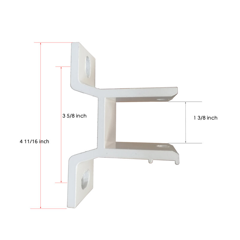 White Aluminum Wall Bracket for Retractable Awning
