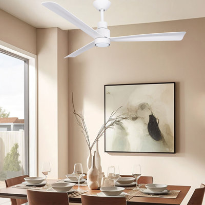Simple 52" Led Indoor/outdoor Ceiling Fan