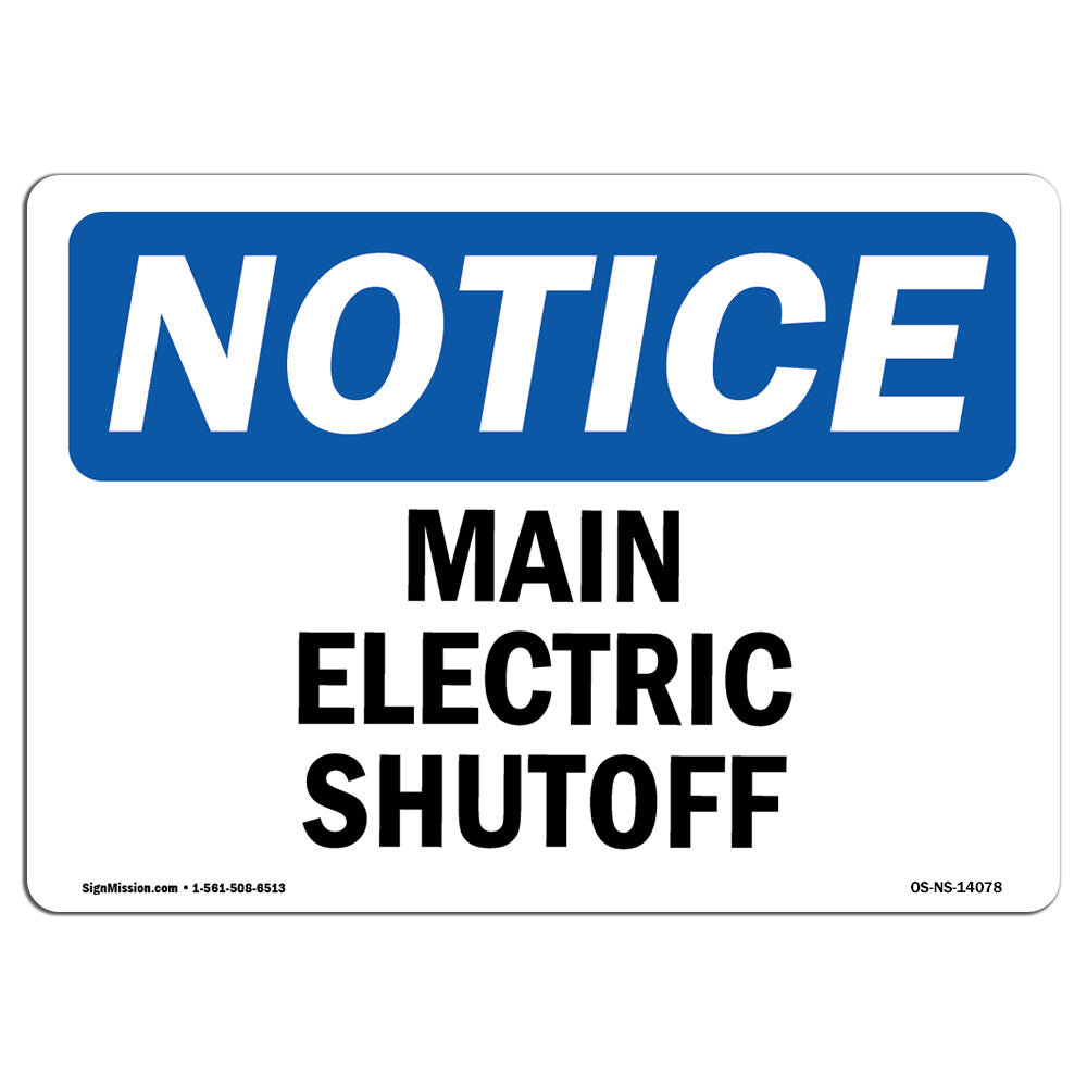 SignMission Main Electric Shutoff Sign | Wayfair