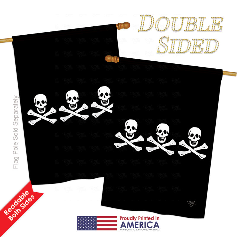 Kinkead Double Sided Polyester House Flag, 18.5" H x 13" W