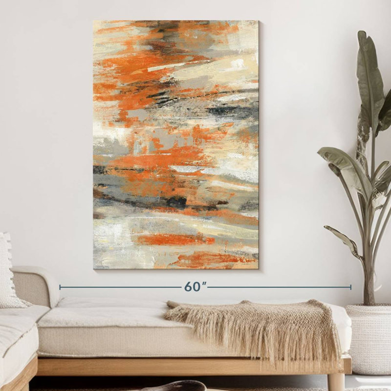 Golden Dust Orange II, reproduction sur toile, H 51 po x l 34 po x P 1,25 po