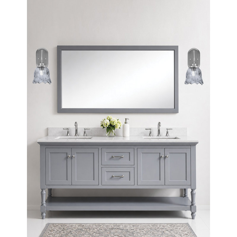 Applique murale Alirra, fini nickel brossé, verre lave fumé 18 cm, Black / Brushed Nickel