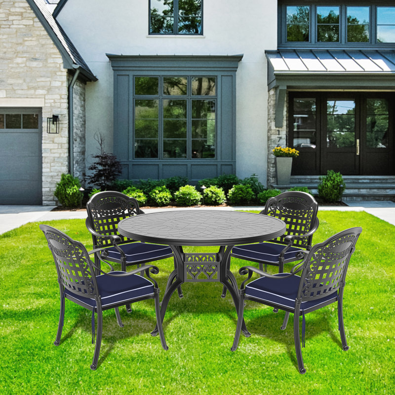 Patio extérieur en aluminium - protégé, avec coussins pour le plaisir