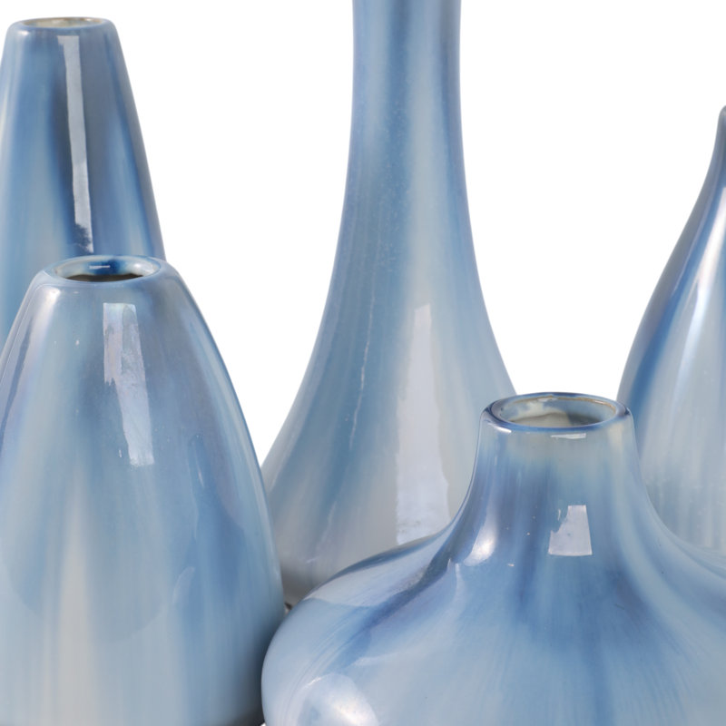 Gresham Handmade Stoneware Table Vase, Blue