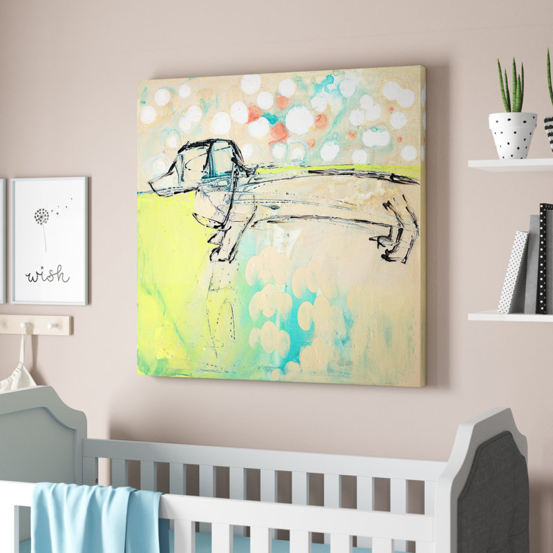 Burkholder " Dachshund ", 14" H x 14" W x 2" D