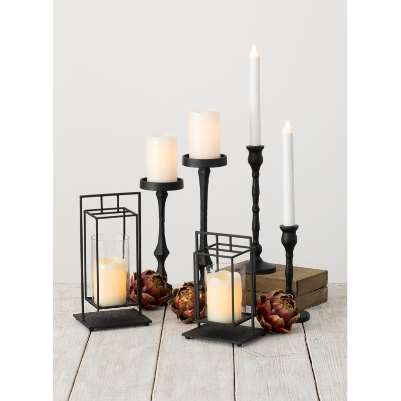 14.5'' H Iron Tabletop Candlestick
