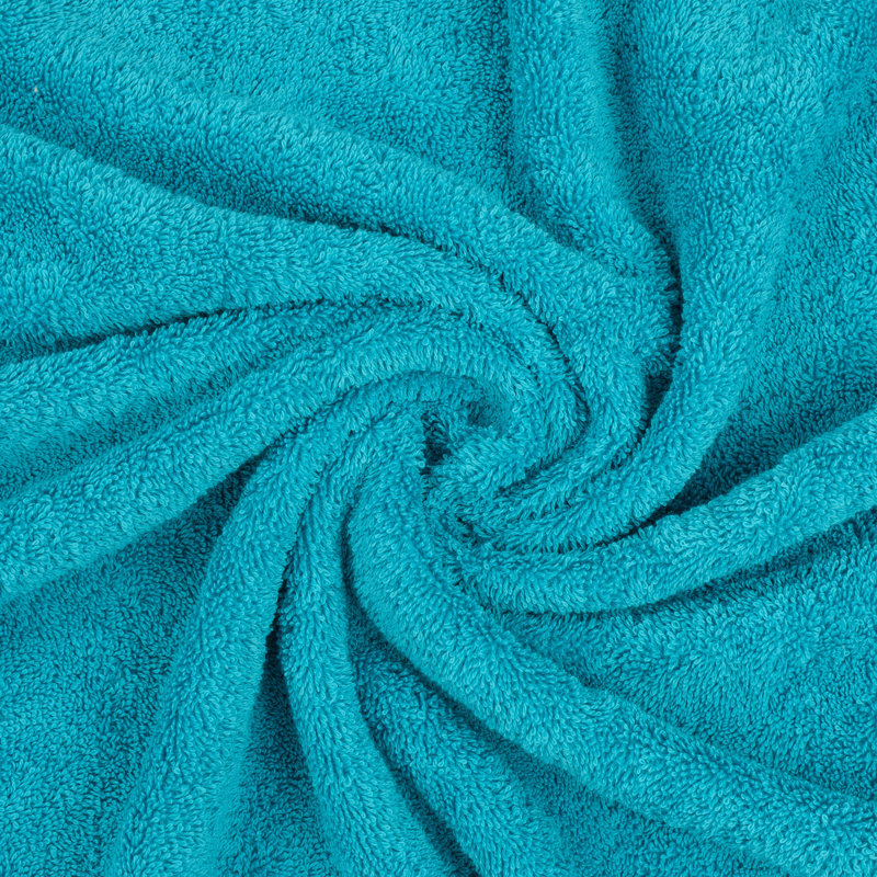 100% Cotton 3 Piece Turkish Bath Towel Set,  Super Soft and Absorbent Darcelle Collection, Aqua Blue