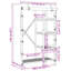Armoire en bambou Bay Isle Home ™ 43,3 po x 17,7 po x 66,9 po