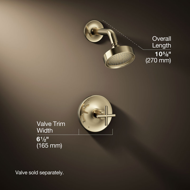 Purist® Rite Temp Shower Faucet, Vibrant French Gold