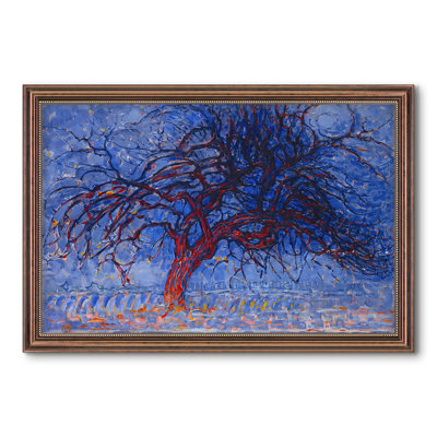 The Red Tree, 1909-Piet Mondrian-Custom Framed Canvas