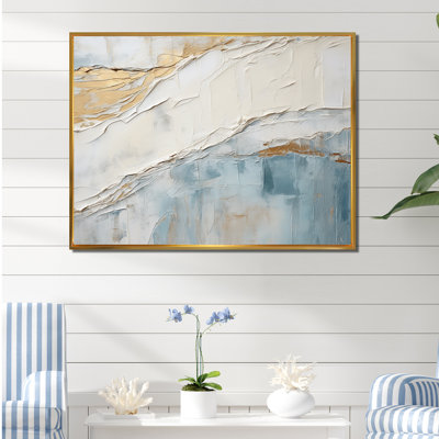 Chrysi - Coastal Minimalism Framed Canvas Print