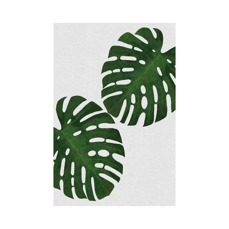 Monstera Leaf I by Orara Studio - Wrapped Canvas Print, 20.32 cm H x 30.48 cm W