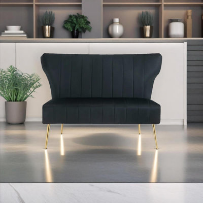 Vardell Fabric 48'' Reception Loveseat