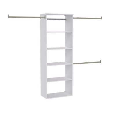 Hanging Tower Reach-In Closet Set With Shoe Storage