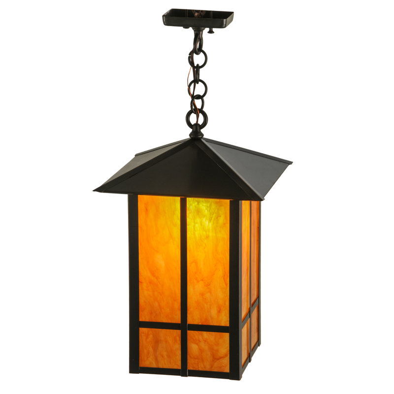 Luminaire suspendu rectangulaire 1 lumières lanterne