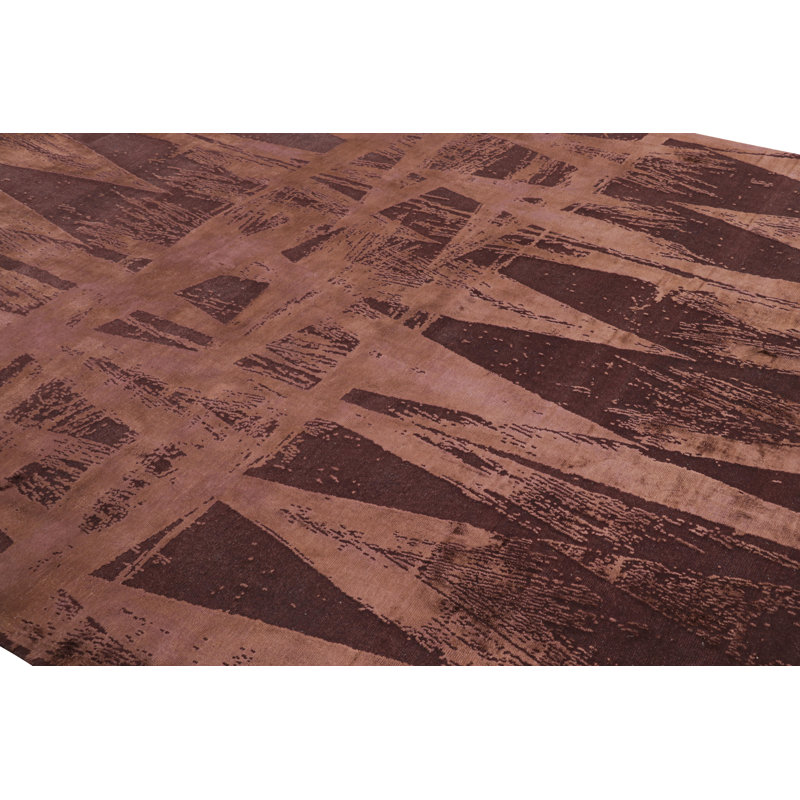 Handmade Silk and Wool Area Rug
