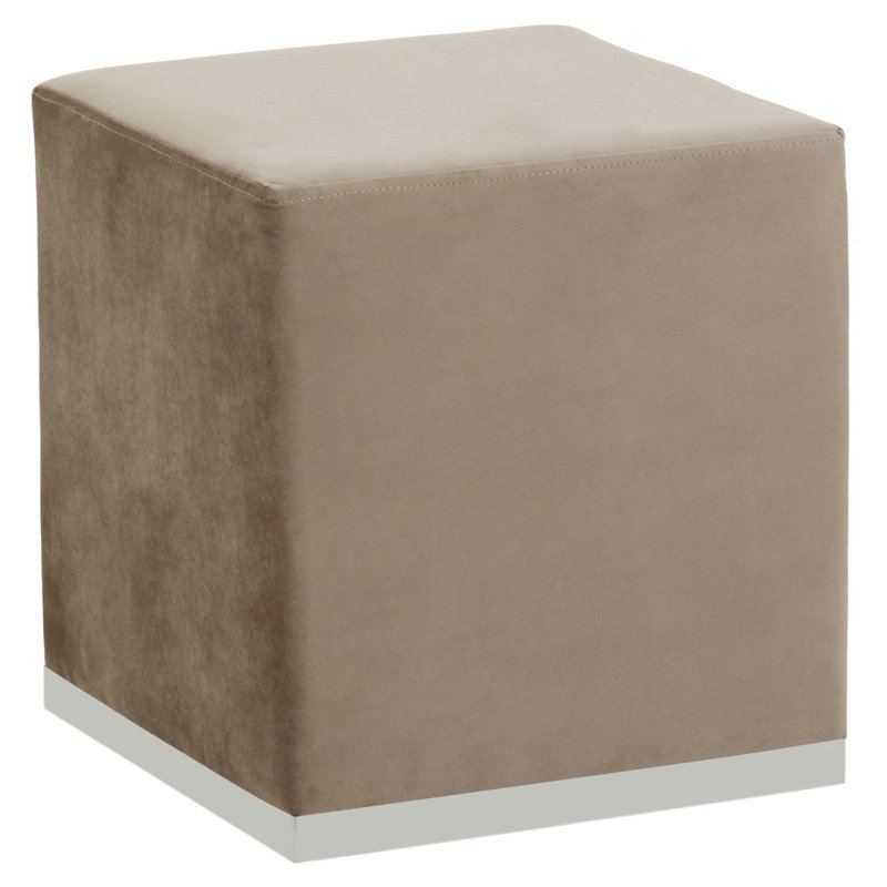 Naropa Accent Stool, Mink, Silver