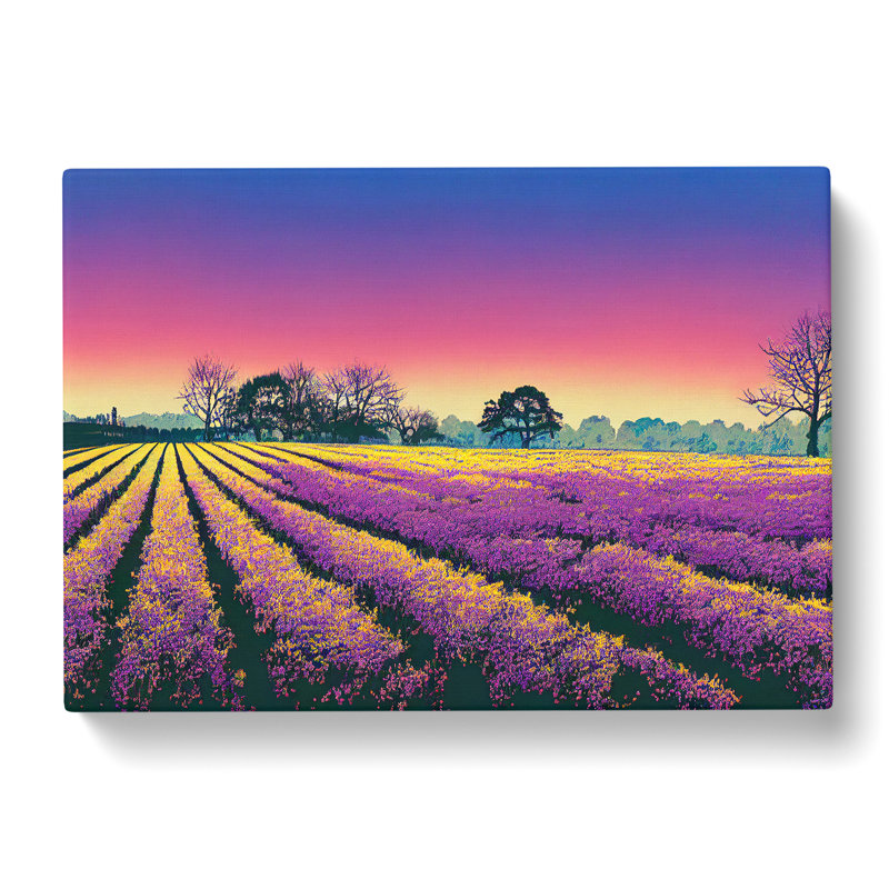 Pure Bluebell Field - Wrapped Canvas