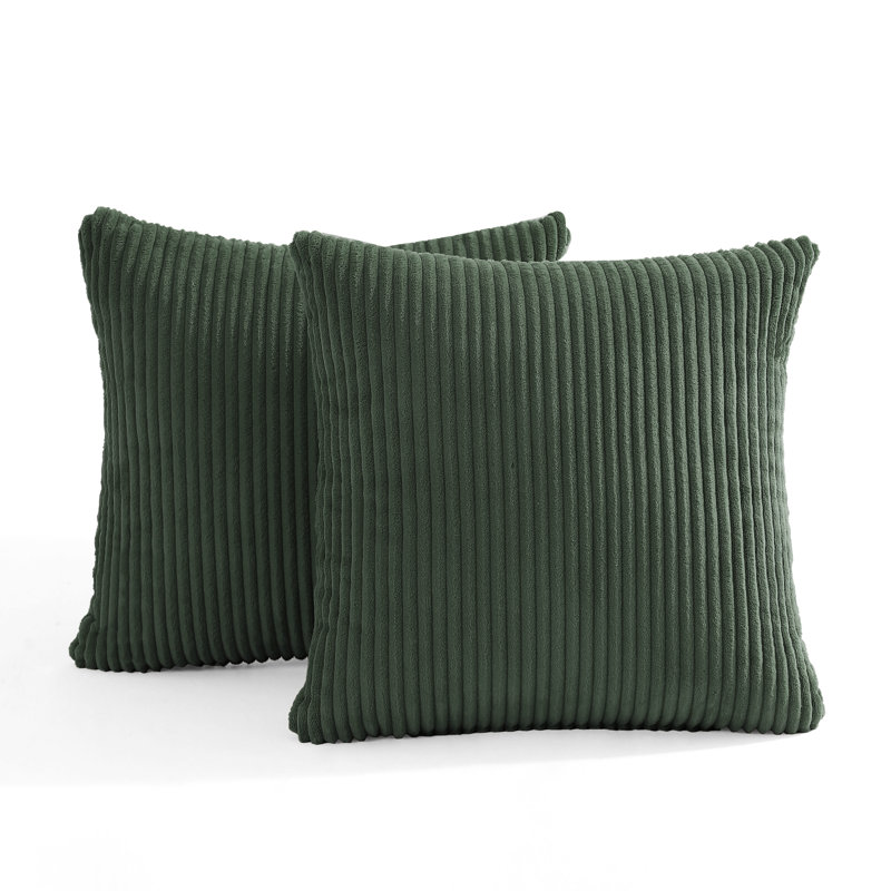 Cotton Square Cushion, Hunter Green
