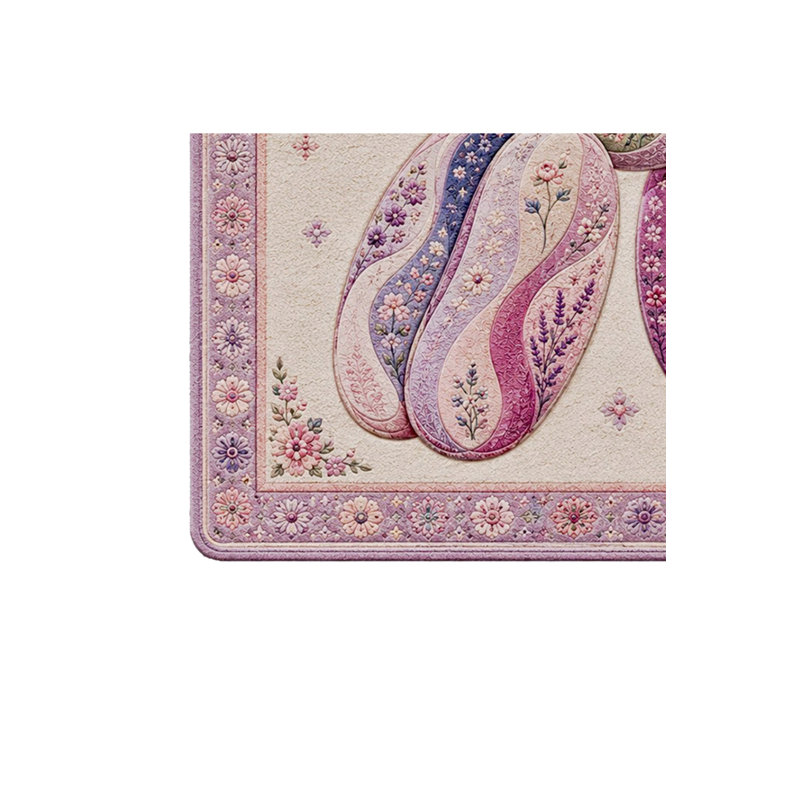 Tapis tissé à la crème Mosso, 2'4" x 3'11"