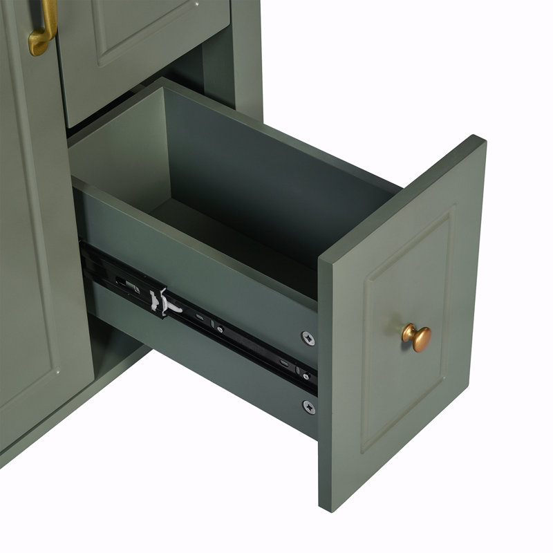 Meuble-lavabo de rangement avec lavabo en céramique, Noir clair