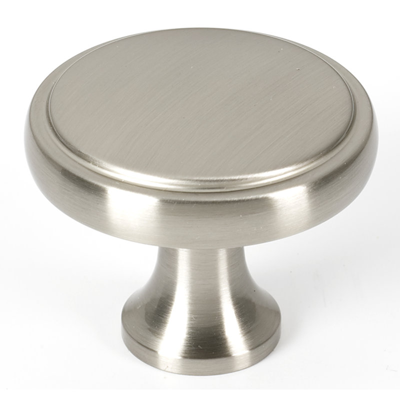 Mushroom Knob, 1.25" H x 1.5" W x 1.5" D, Satin Nickel
