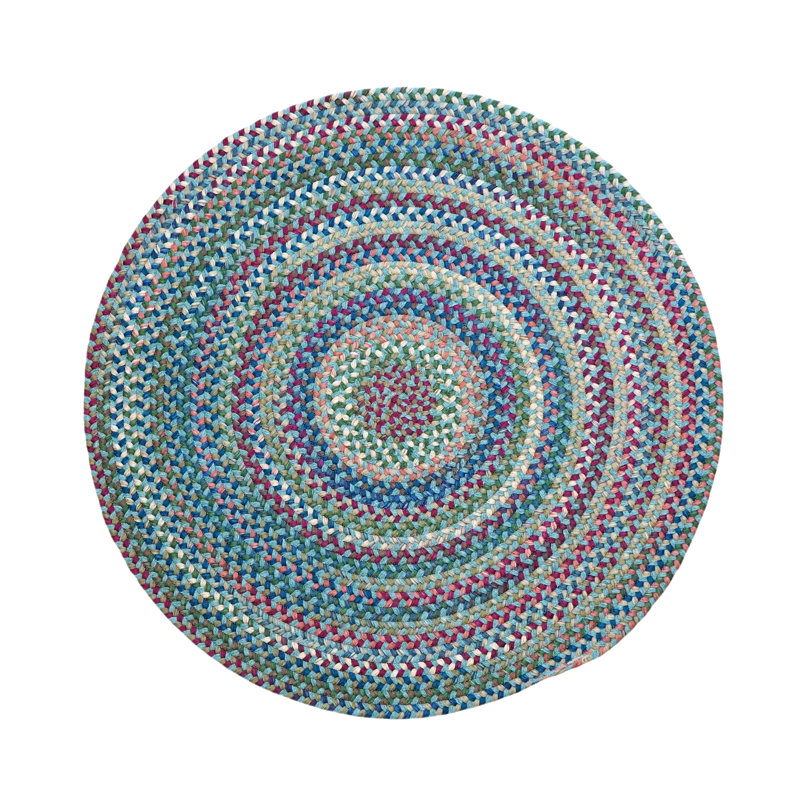 Wool Multi Area Rug, Round 9'