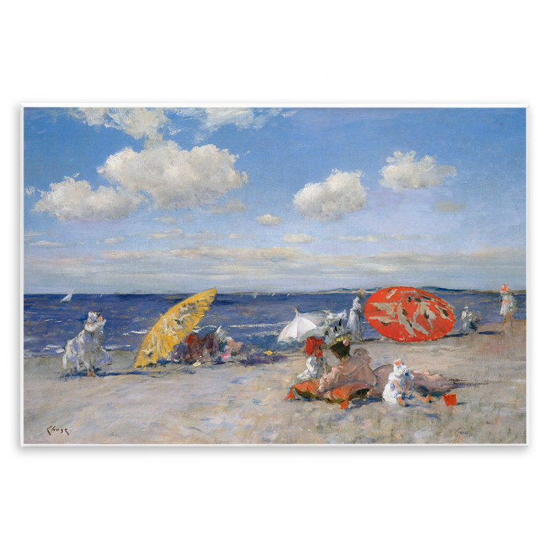 «Classic Beachgoers» par William Merit Chase, H 10 po x l 15 po
