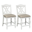 Justinich White Splat Back Counter Chair (Set of 2)