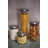 BIA Cordon Bleu Borosilicate Glass Storage Jars with Stainless Steel Lids